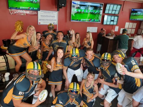 Rugby fans partying at Vasco's during the 2019 HSBC Cape Town Sevens